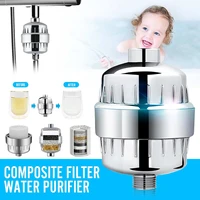 home bathroom shower filter bathing water filter purifier water softener treatment health softener chlorine water purifier set
