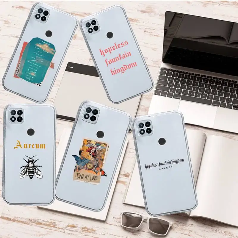 

Halsey Hopeless Fountain Kingdom Phone Case Transparent for Xiaomi redmi note 5 7 8 9 10 11 t S A lite pro high quality funda