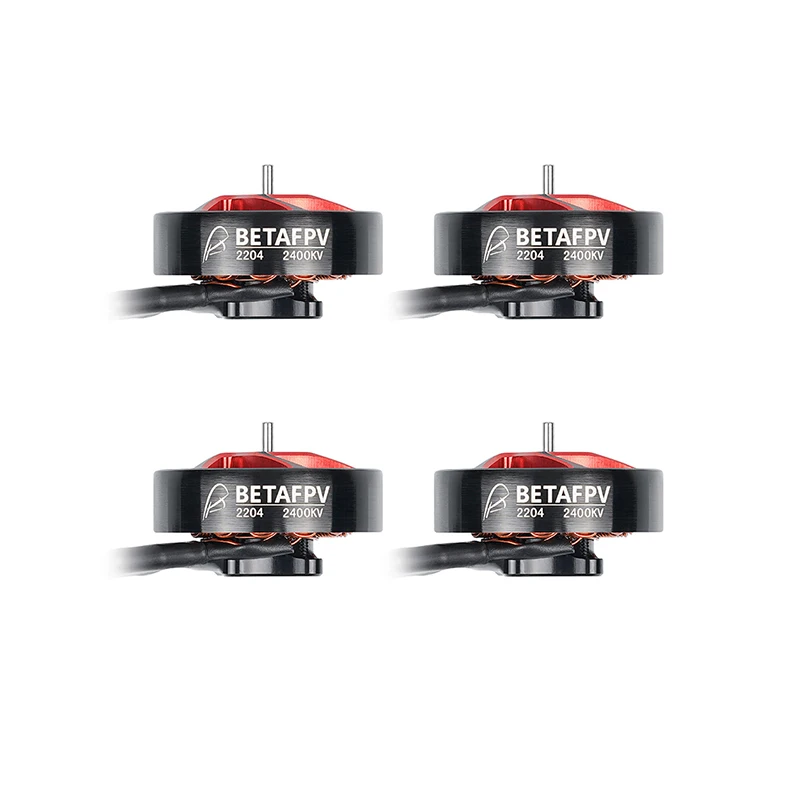 

4PCS BETAFPV 4-6S 2204-2400KV Brushless Motors 1.5mm Shaft for 4-5 inch TWIG Frame Kit X-Knight 4'' RC Drone Parts