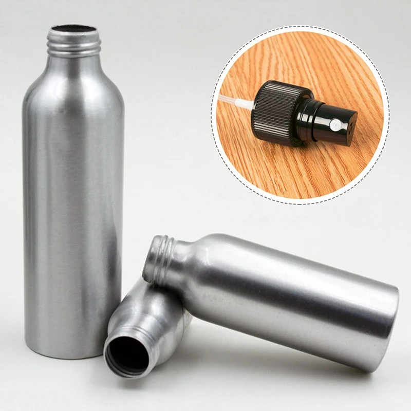 

30/50/100/120ml Aluminum Spray Bottle Refillable Perfume Portable Empty Container Travel Cosmetic Sprayer Atomizer Silver