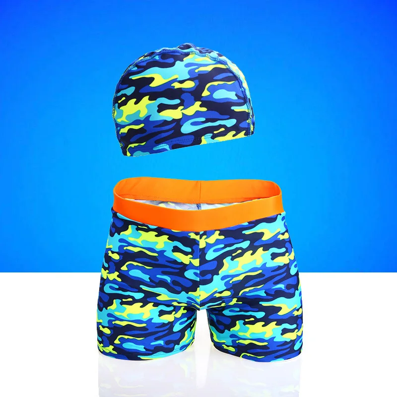 Large Size Fashion Print Kids Swimwear Teens Student Swimsuit Boy Pool Shorts Swim Trunk Beach Short for Toddler
