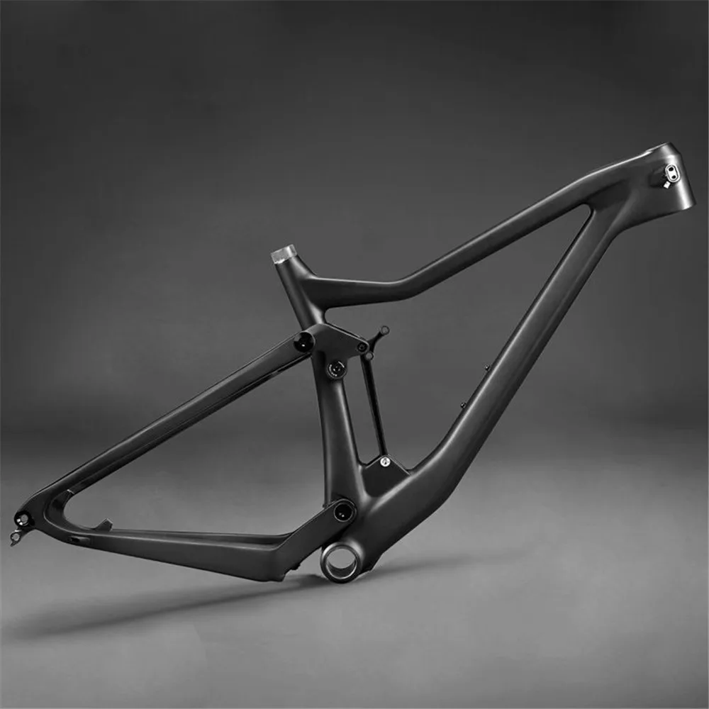 Carbon Fiber T1000 Light Mtb Frame Boost 1814g Only FM258-B-SL cadre carbone vtt Full Suspension Bike 29er | Спорт и развлечения
