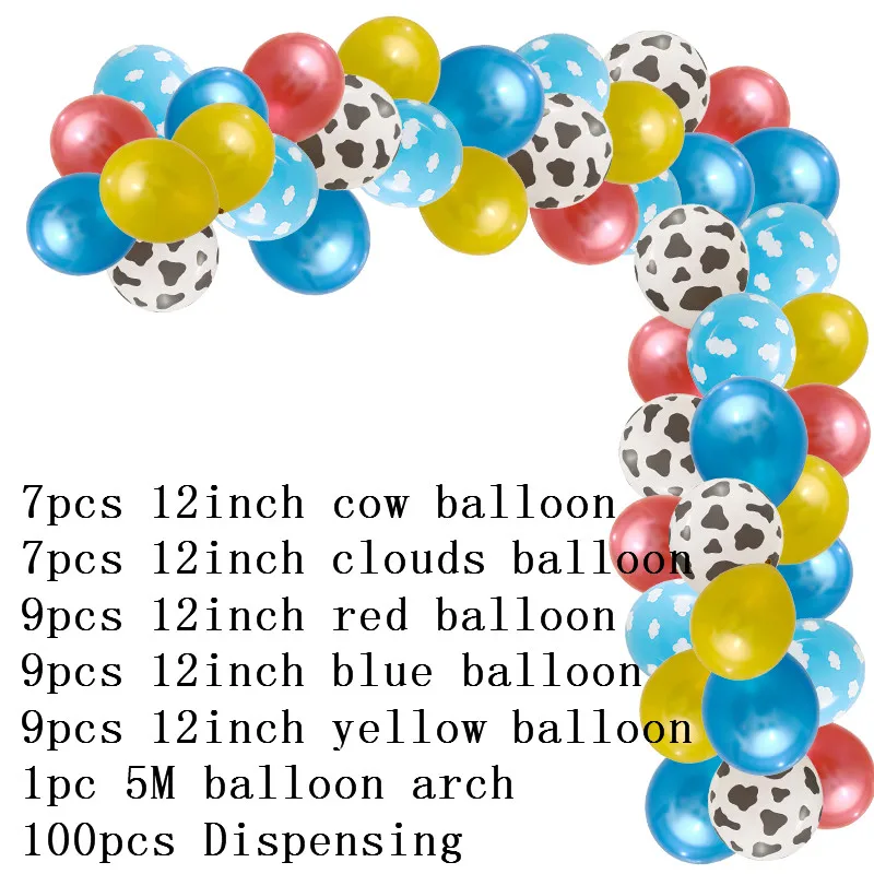 1 комплект воздушные шары на день рождения гирлянда в виде арки для детей 1-го 3-го
