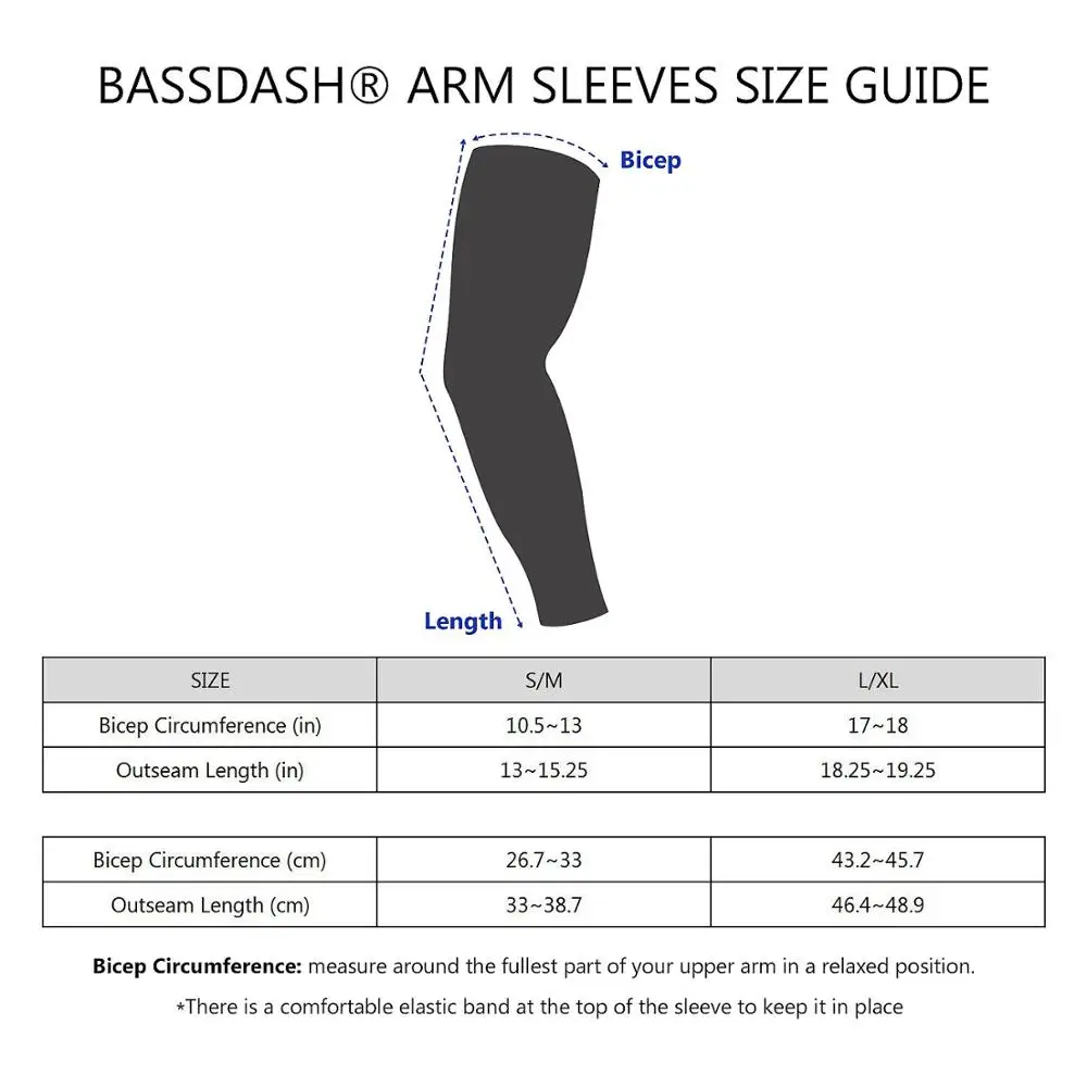 Bassdash купальный костюм с защитой от ультрафиолета 50 + защита для рук рукава защиты