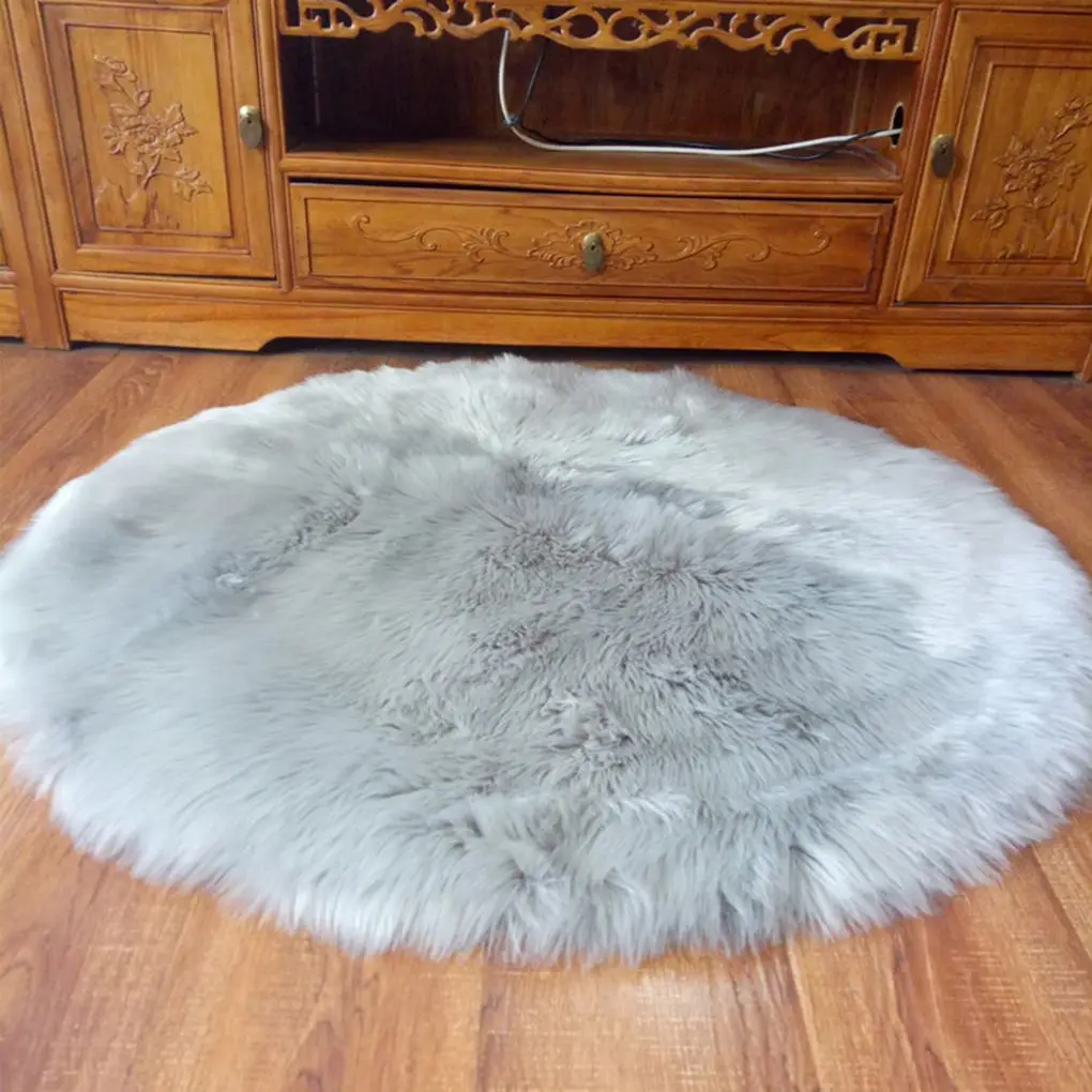 Мягкий искусственный бархатный ковер 30 см Чехол для стула коврик спальни