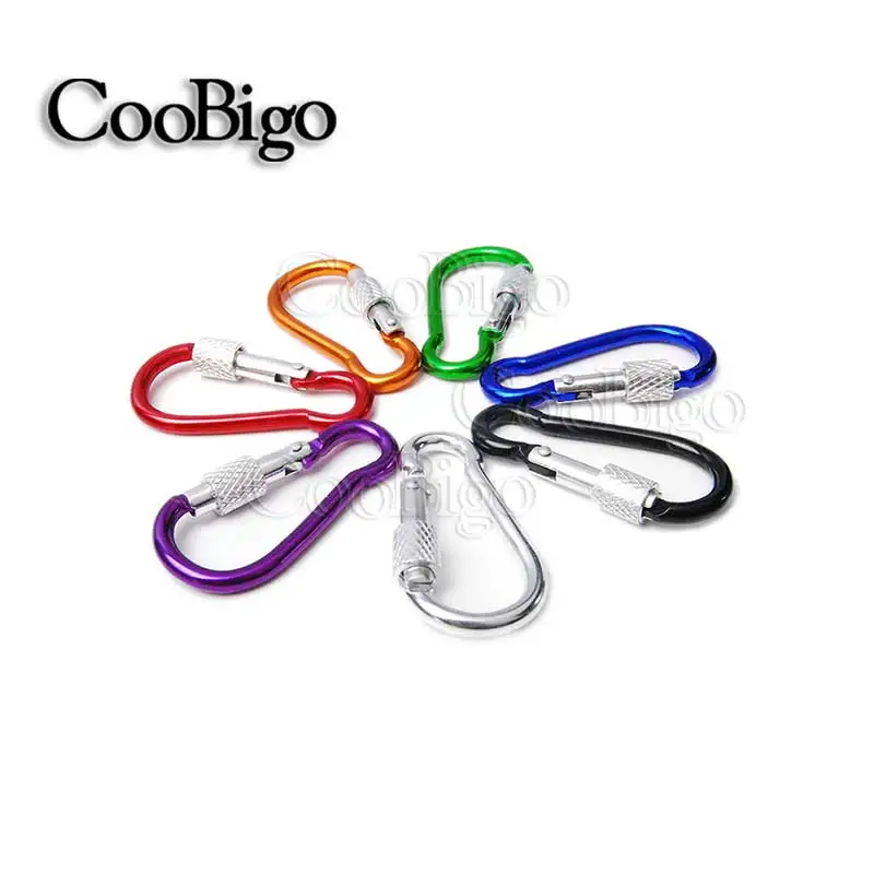 Алюминиевый зажим карабин пружинная защёлка крючки станок и кольцо в виде буквы D