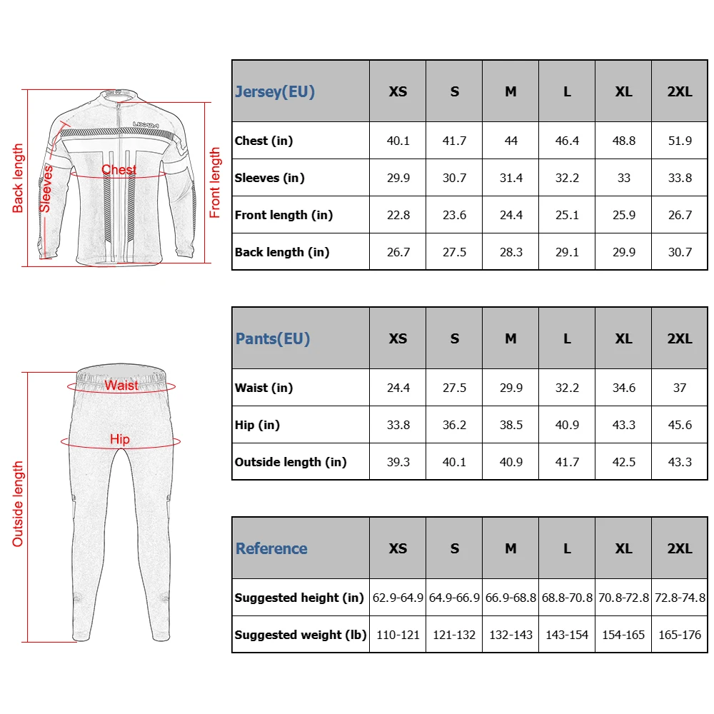 

Lixada Long Sleeve Men's Cycling Jersey Set 2019 Winter Thermal Fleece Windproof Cycling Jacket Clothing Coat 3D Padded Trousers
