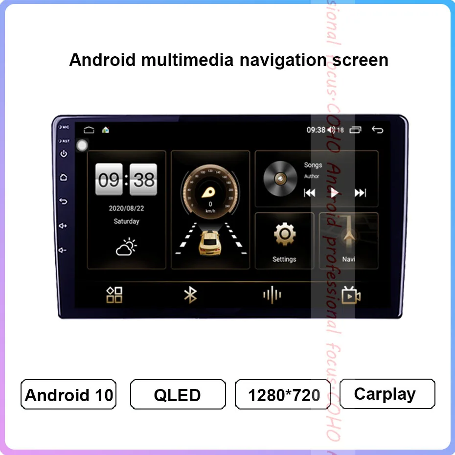 

COHO 9'' 10.1'' Android 10 8 core standard Car radio with screen Multimedia player GPS audio for cars 4G 6+128G Cooling fan