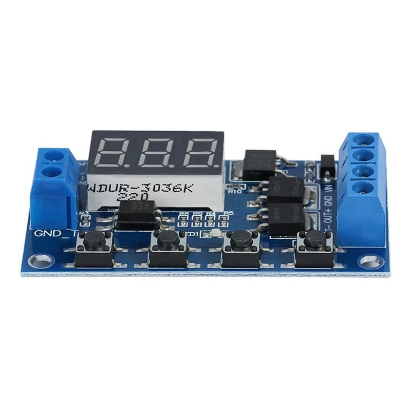 

DC 5V-36V Delay Time Module Switch Infinite Loop Digital LED Display Dual MOS Tube Control Board Instead of Relay Module