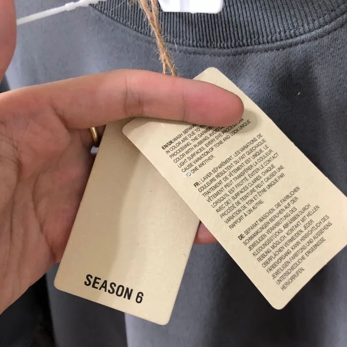 

Kanye West Season 6 Sweatshirts Men Women 1:1 High-Quality Hoodies Calabasas heavy fabric Hoodie