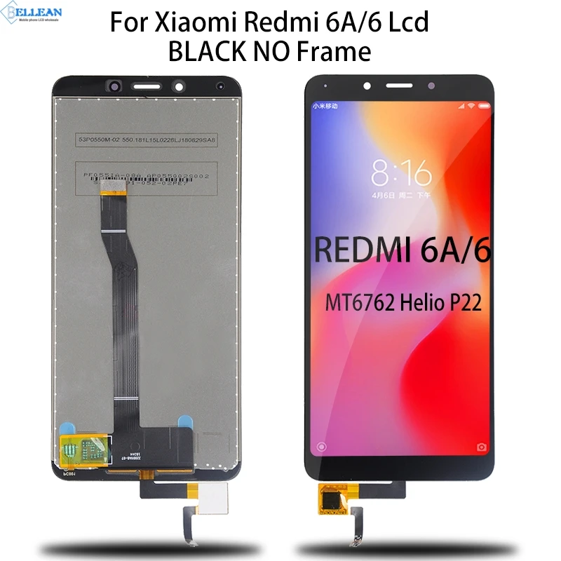Dinamico 1 шт. для Xiaomi Redmi 6 lcd 6A дисплей кодирующий преобразователь сенсорного экрана в сборе с рамкой с инструментами - Цвет: Black No Frame