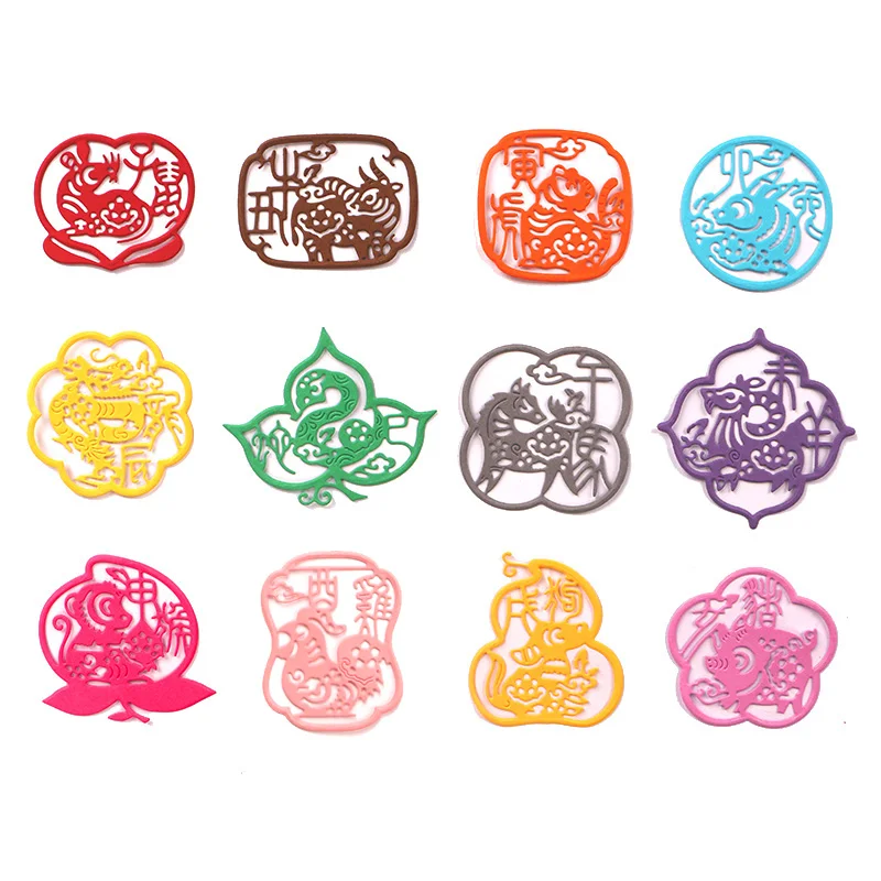 

Металлические Вырубные штампы duрождения, 12 китайских знаков зодиака, формы, вырез, трафарет, «сделай сам», скрапбукинг, бумага, альбом, рукоделие, новинка 2020