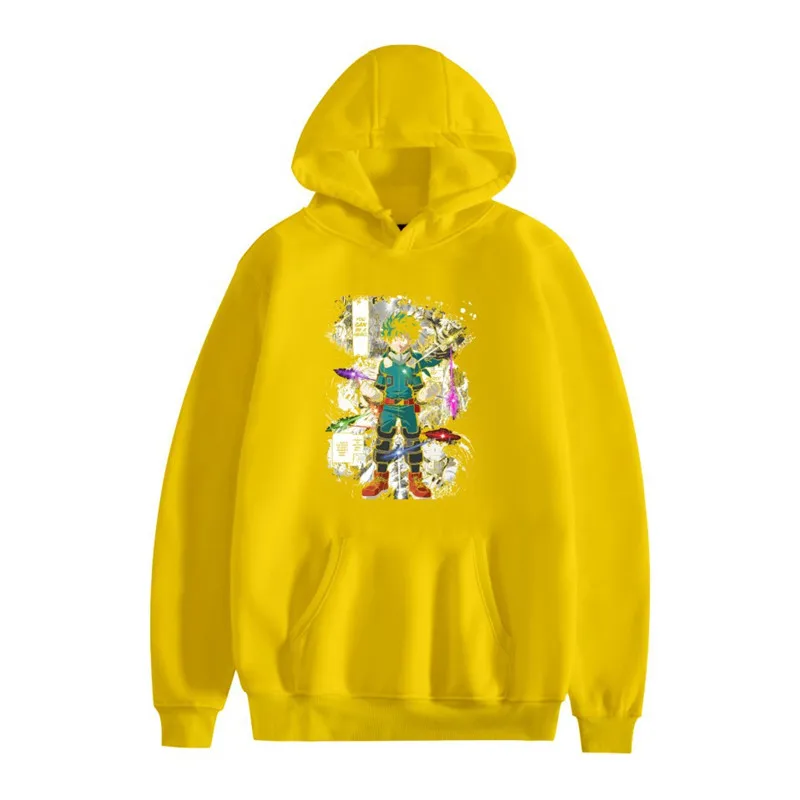 

90s Japanese Anime My Hero Academia Graphic Hoodies Men Kawaii Cartoon Boku No Hero Academia Streetwear Sweatshirts Male hoodie