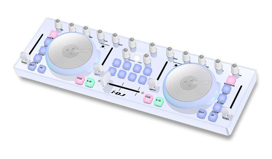 Профессиональный аудиомикшер iCON I-DJ IDJ Mini USB MIDI/DJ с сенсорными колесиками |