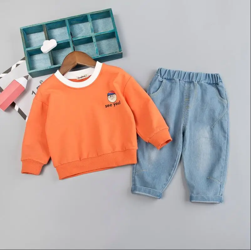 2020 новая весенняя детская хлопковая Спортивная одежда для мальчиков Детская