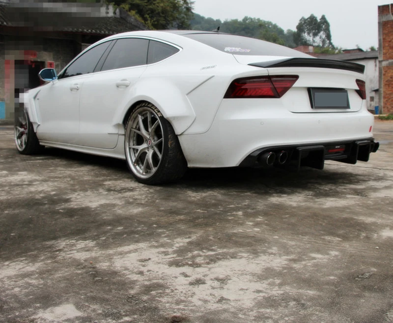 Автомобильный спойлер для заднего крыла из углеродного волокна AUDI A7 S7 RS7 2013 2014 2015