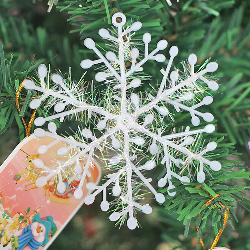 Рождественские снежинки рождественские веревка с подвеской елки украшения