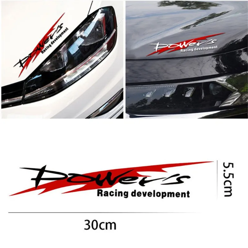 

Power's Racing Development Car Sticker Reflective Waterproof Decal Vinyl
