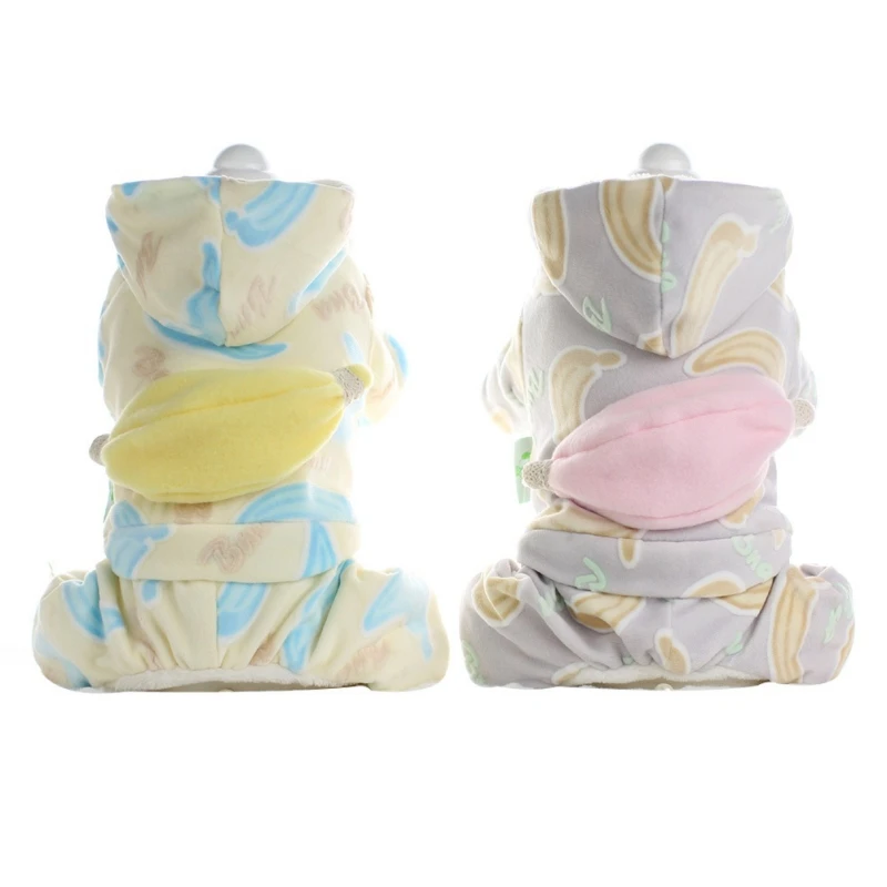 Вельветовая Хлопковая пижама для собак с лисой комбинезон одежда маленьких