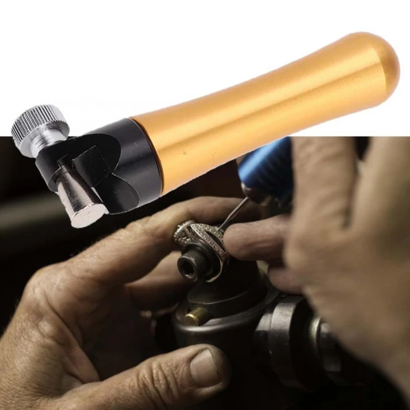 Инструмент для фиксации колец ювелирный зажим с деревянной ручкой набор