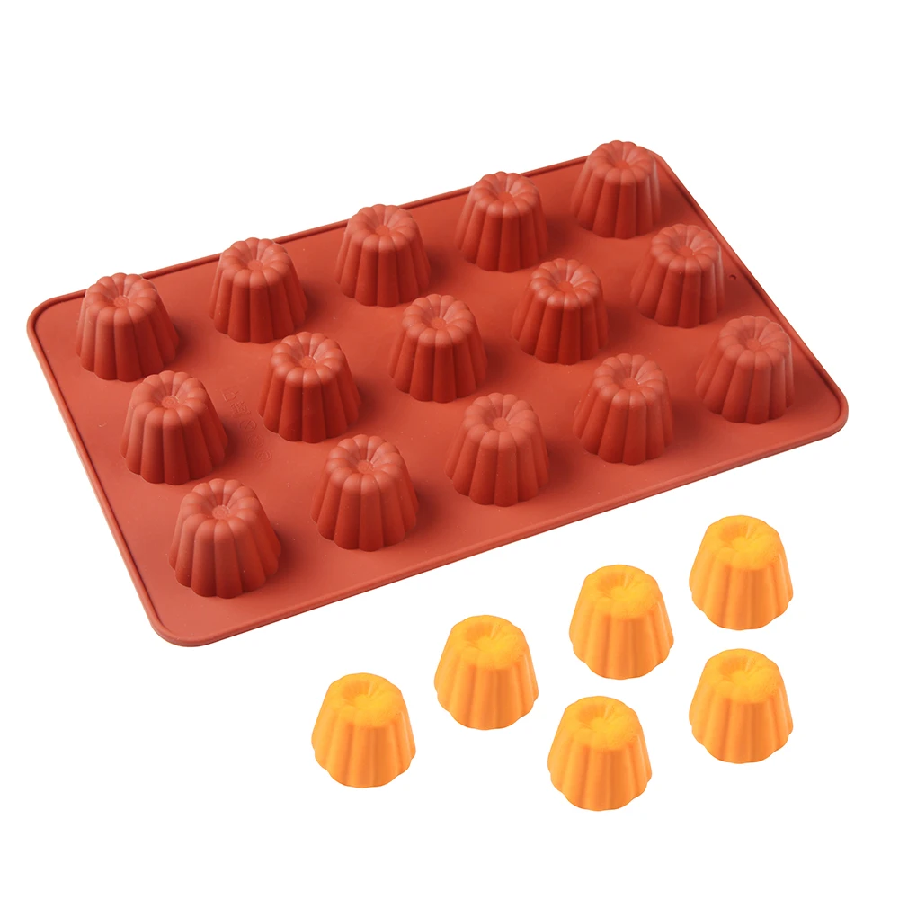 Силиконовая форма Cannele 15 чашек для французского заварного кофейного торта