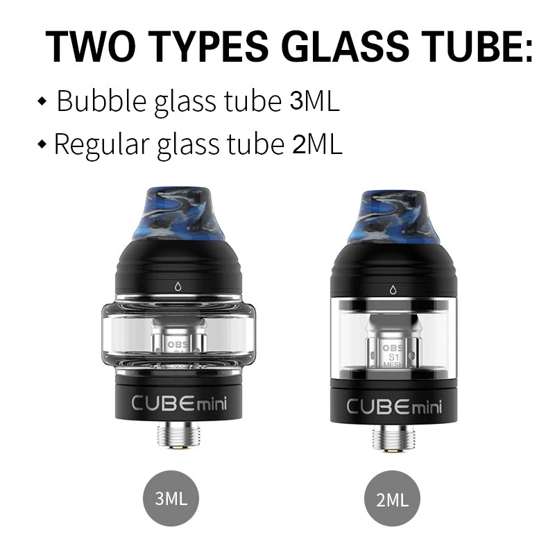 Распродажа OBS Cube Mini Tank 2 мл/3 мл емкость 21 мм Диаметр с верхней начинкой электронная