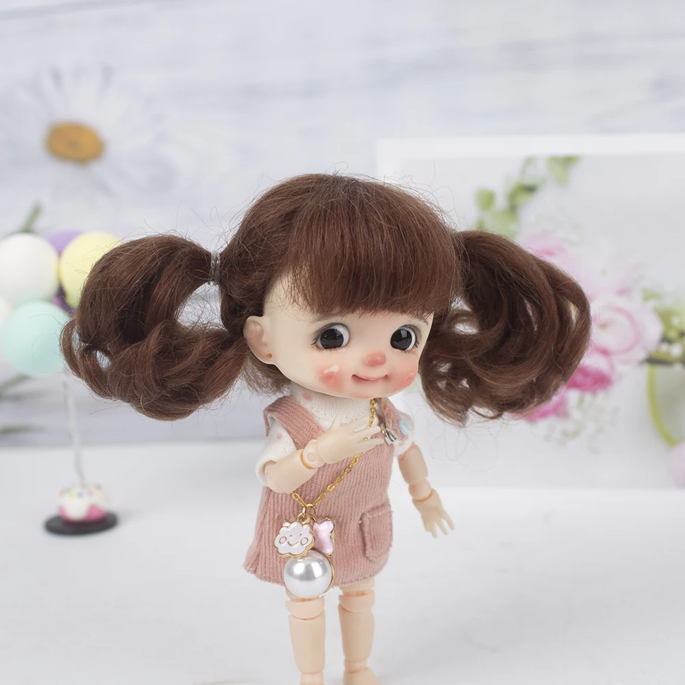 Muziwig 1/8 BJD& Kurhn кукольный парик из мягкого волокна для куклы диаметром 14-15 см