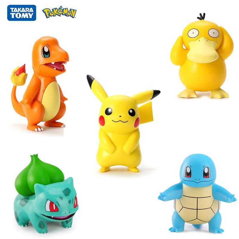 

Pokemon Anime Figure Doll Toy Pikachu PVC Cake Car Decoration Decoration Movable Doll Children's Birthday Toy Gift