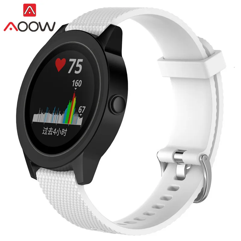 20 мм 22 мм силиконовый ремешок для часов samsung Galaxy Watch Garmin Amazfit сменный Браслет ремешок для часов gear Sport S2 S3