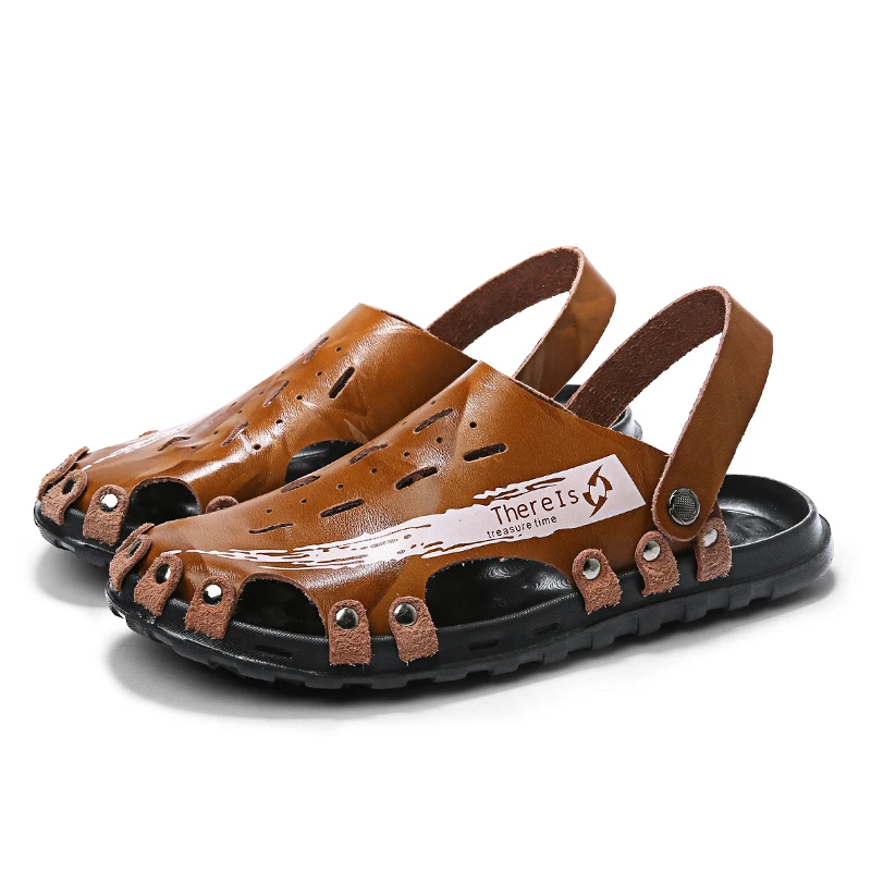 

Sandals Men's 2021 Summer New Leisure Beach Shoes Slip-proof Lightweight Slippers Comfortable Trend Slippers