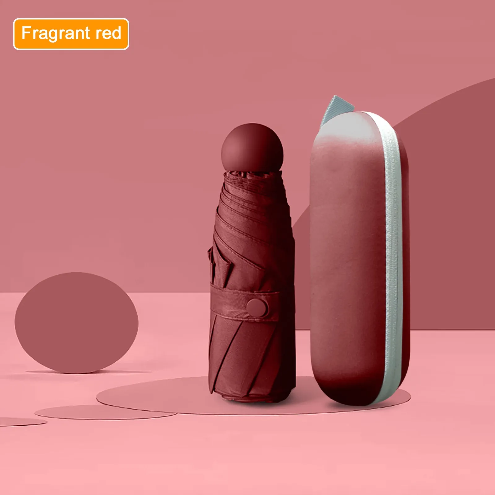 Модный Мини-зонт с карманом изготовленный на заказ маленький свежий виниловый