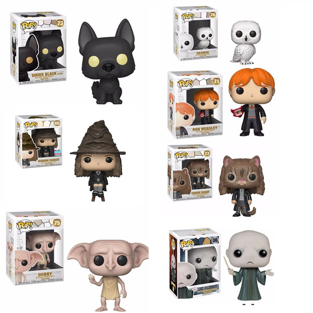 Funko POP Добби Гермиона Грейнджер Хедвиг фигурка Коллекционная модель игрушки с