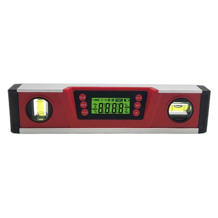

LCD Digital Gauge Aluminum Electric Level Strong Magnet Grooved base Aluminium Level Ruler DL136
