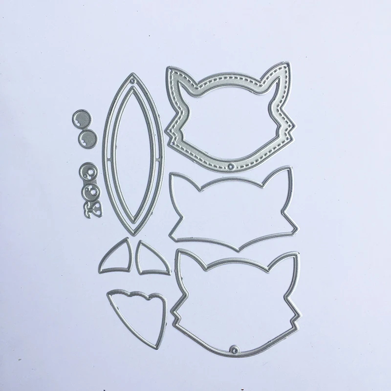 Форма для ножа из лисы металлическая резки серебряная форма ремесла набор ручной