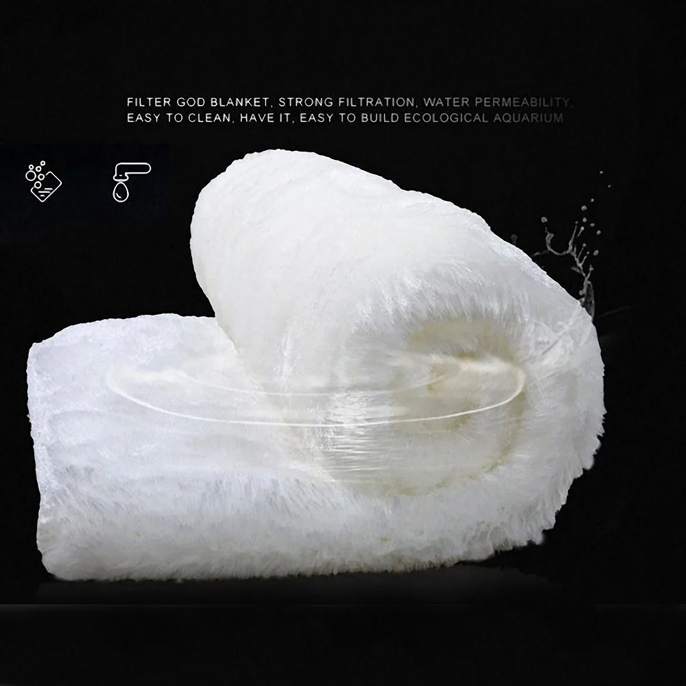 1 шт. аквариумный фильтр для воды хлопковый ковер аквариума аквариумная прочная