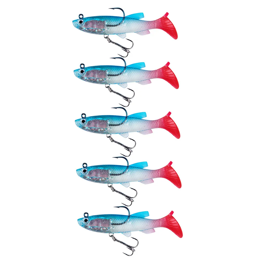 5 шт. мягкие рыболовные приманки с креветками набор приманка для рыбной ловли