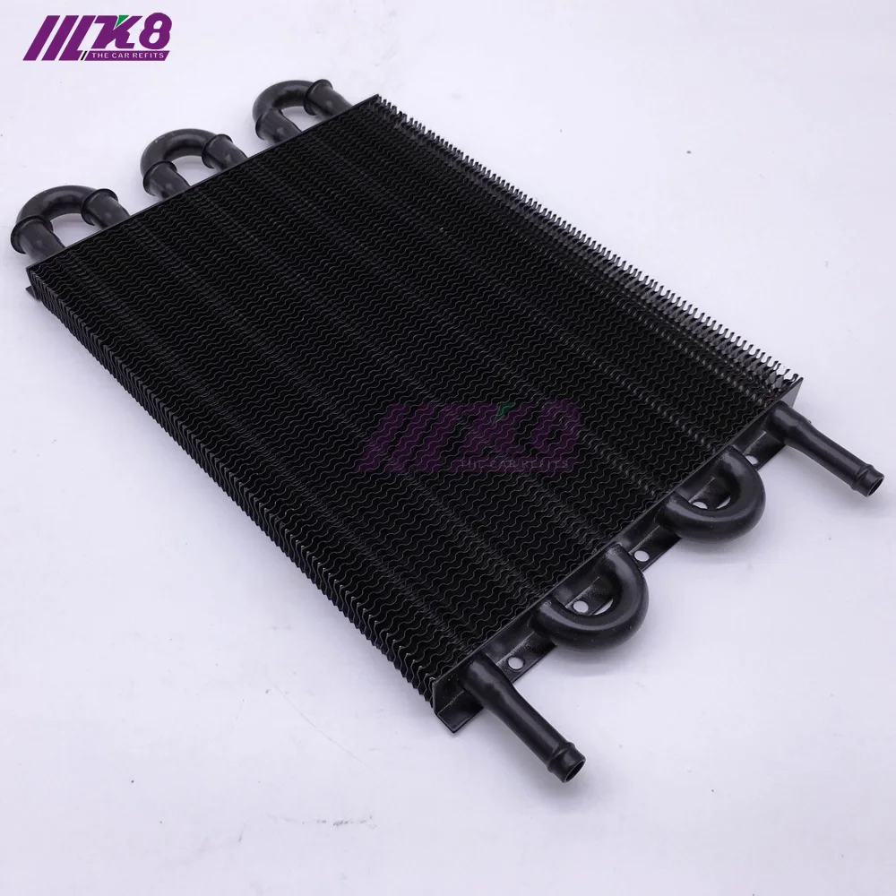 6 Row UNIVERSAL 304.8X190.5X19.05 ALUMINUM REMOTE TRANSMISSION OIL COOLER /AUTO-MANUAL RADIATOR CONVERTER