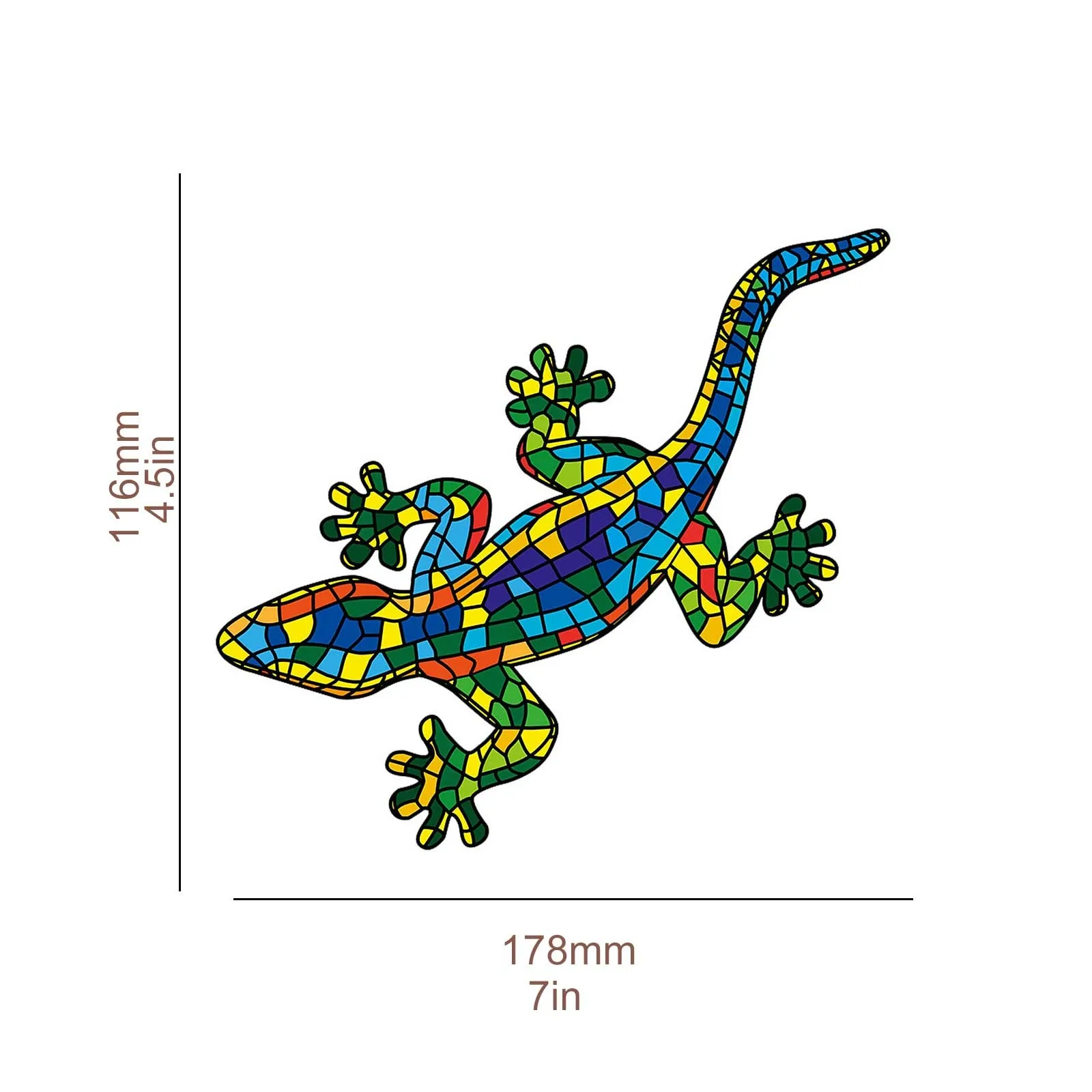 

HIINST 60pcs Lizard Shape Building Block Jigsaw Puzzle Toy Each Pieces Unique Shape Adult Decompression Toys New