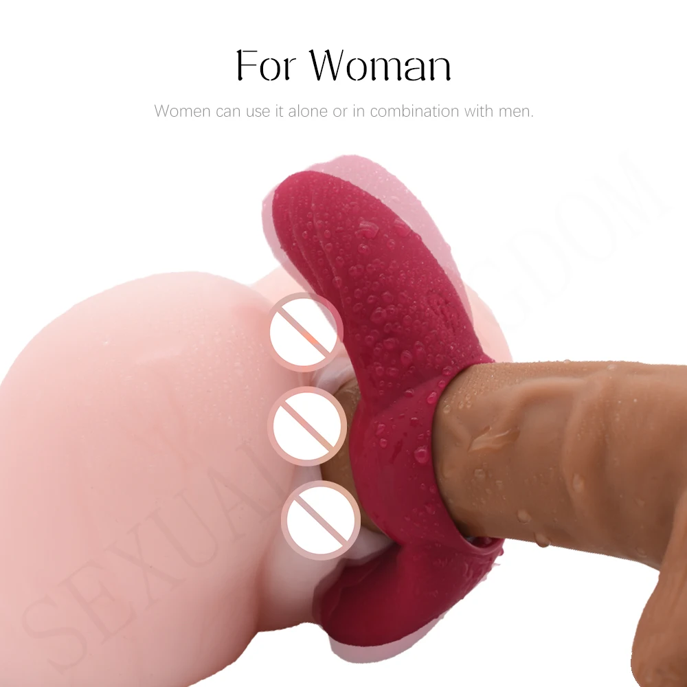 Ejaculation Delay Toy Cock Ring Penis Rings Double Shock Clitoral Stimulator Adult Sex for Woman and Man Massager Couple | Красота и