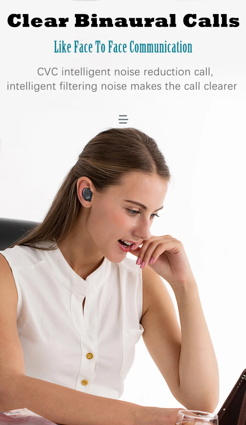 F9 наушники вкладыши TWS с Беспроводной Bluetooth 5 0 спортивные стерео гарнитура 3500 мАч