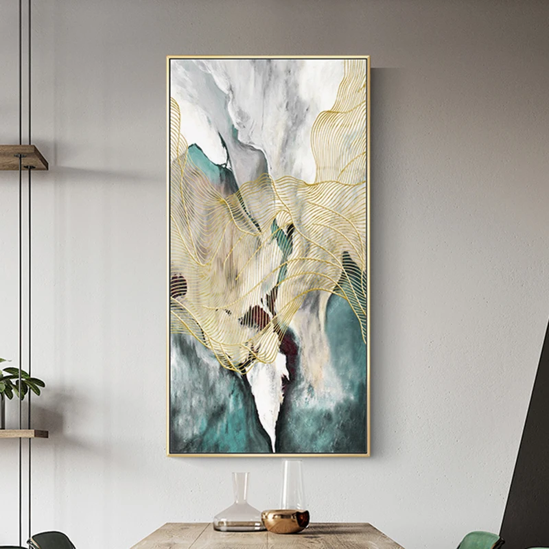 Современная Картина на холсте большой плакат и принт для гостиной абстрактная