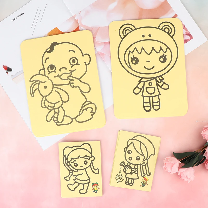 10Pcs/Set Kids DIY Color Sand Painting Art Creative Drawing Toys Paper Toy | Игрушки и хобби