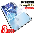 Гидрогелевая Защитная пленка для экрана xiaomi 11, 10t pro lite, 3 шт.