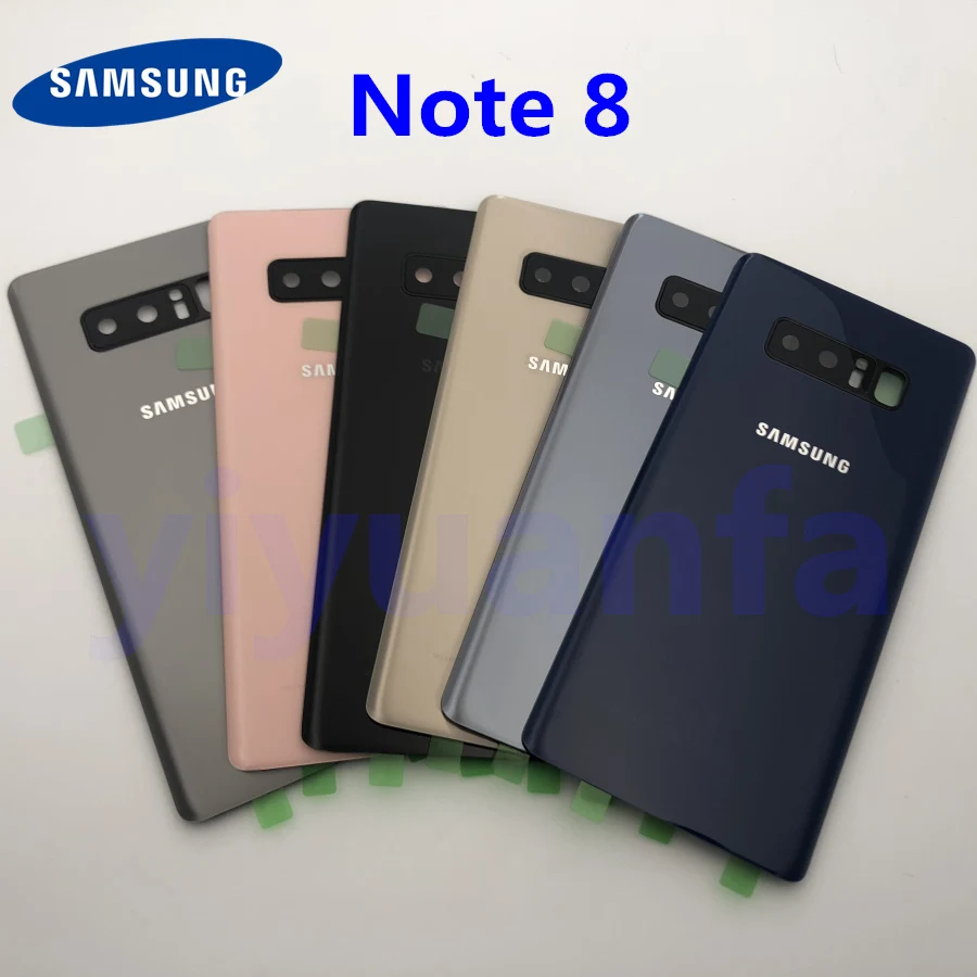 Заднее стекло для samsung Galaxy Note 8 N950 N950F N9500 SM-N950F задняя крышка батарейного отсека Замена корпуса+ стекло для камеры