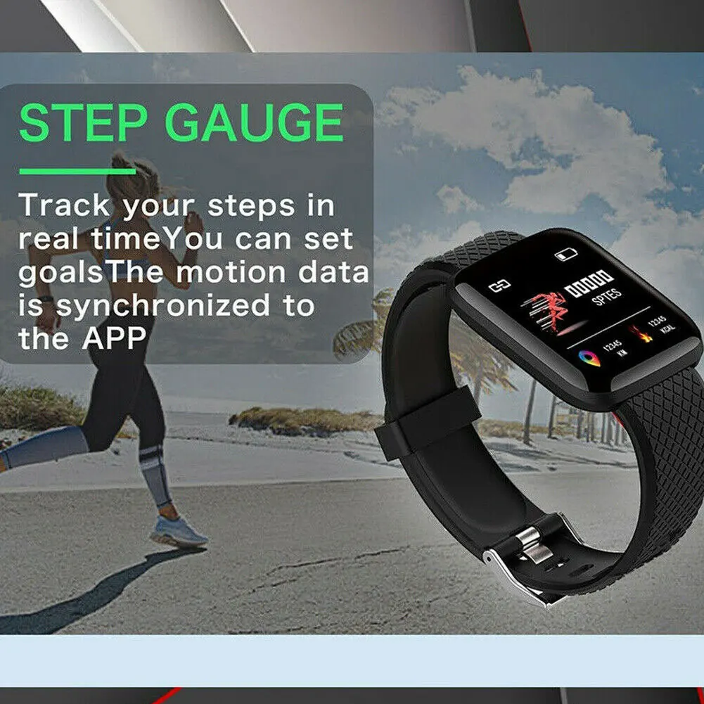 Портативные смарт-часы с Bluetooth пульсометр кислород кровяное давление спортивное