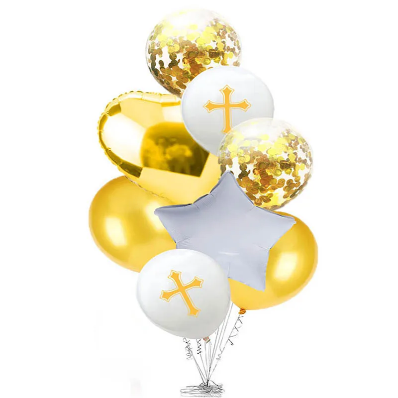 Украшение для Святого Причастия шар Пасхальный крест пасхальные воздушные шары