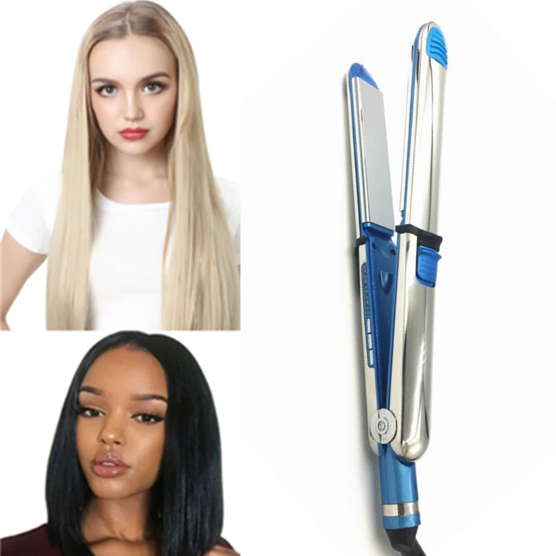 Профессиональный Выпрямитель для волос утюжок с плавающей пластиной из титана