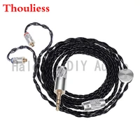 thouliess hifi 3 52 54 4 balanced 7nocc silver plated headphone upgrade cable mmcx connector headphone plug