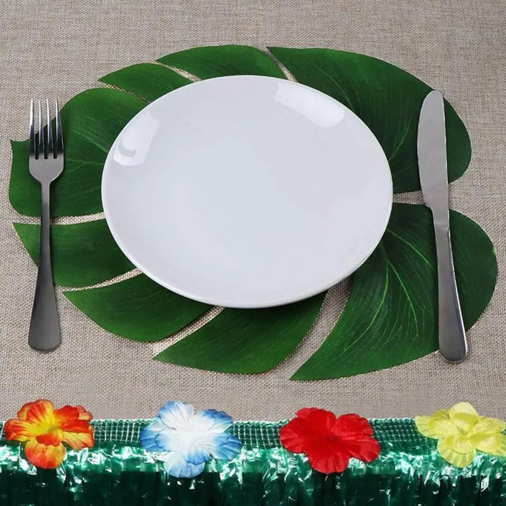 1 упаковка искусственных пальмовых листьев поддельные растения Настольный