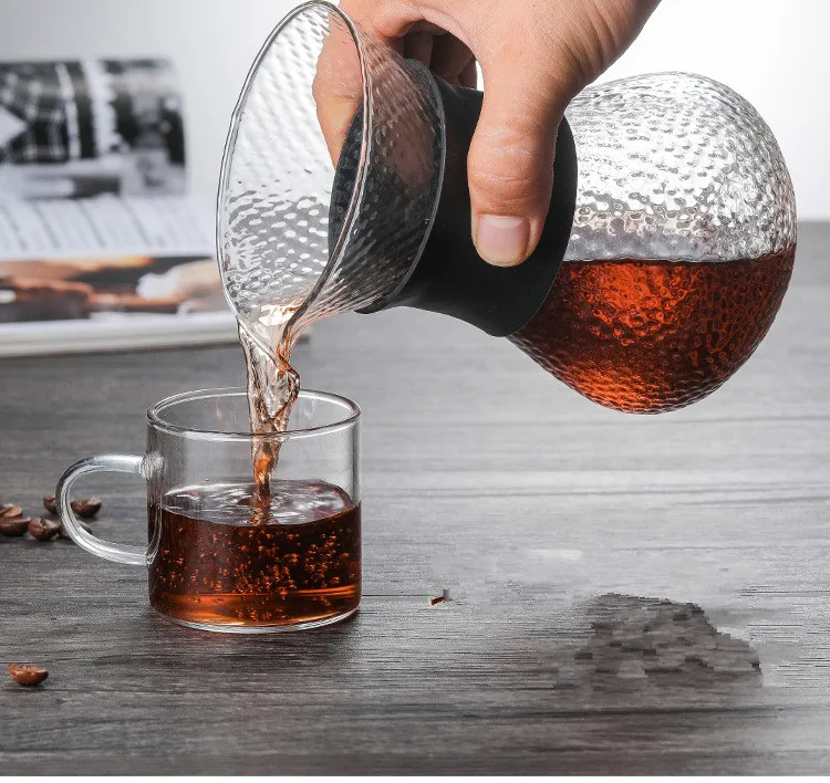 Стеклянный кофейный фильтр для чайника 1 шт. капельный пивоваренный чайник Chemex Hot